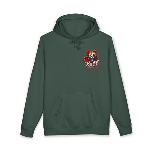 RugzDF Bear Heavyweight Hoodie – Left Chest Graphic Streetwear