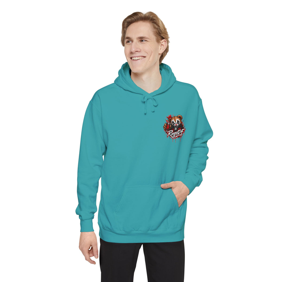 RugzDF Bear Graphic Hoodie – Front Chest Print