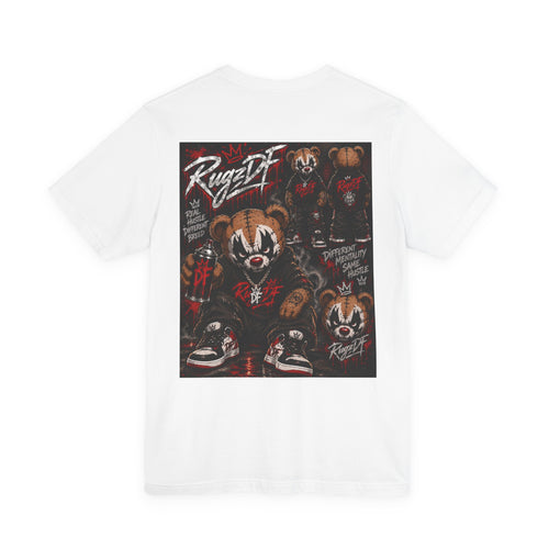 RugzDF Clown Bear Graphic Tee — Horror Streetwear T-Shirt