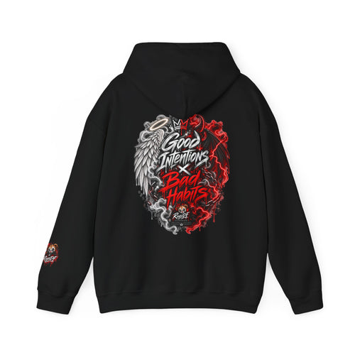 RugzDF Angel & Demon Hoodie – Good Intentions Bad Habits