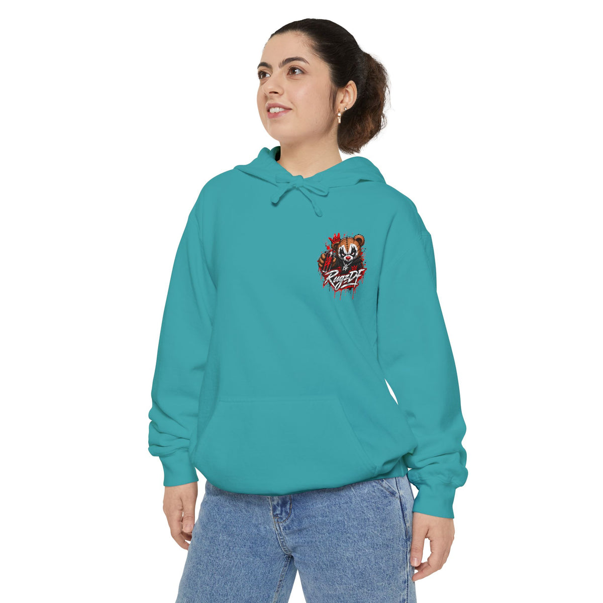 RugzDF Bear Graphic Hoodie – Front Chest Print