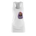 RugzDF Women’s Racerback Dress – Purple Teddy Graphic
