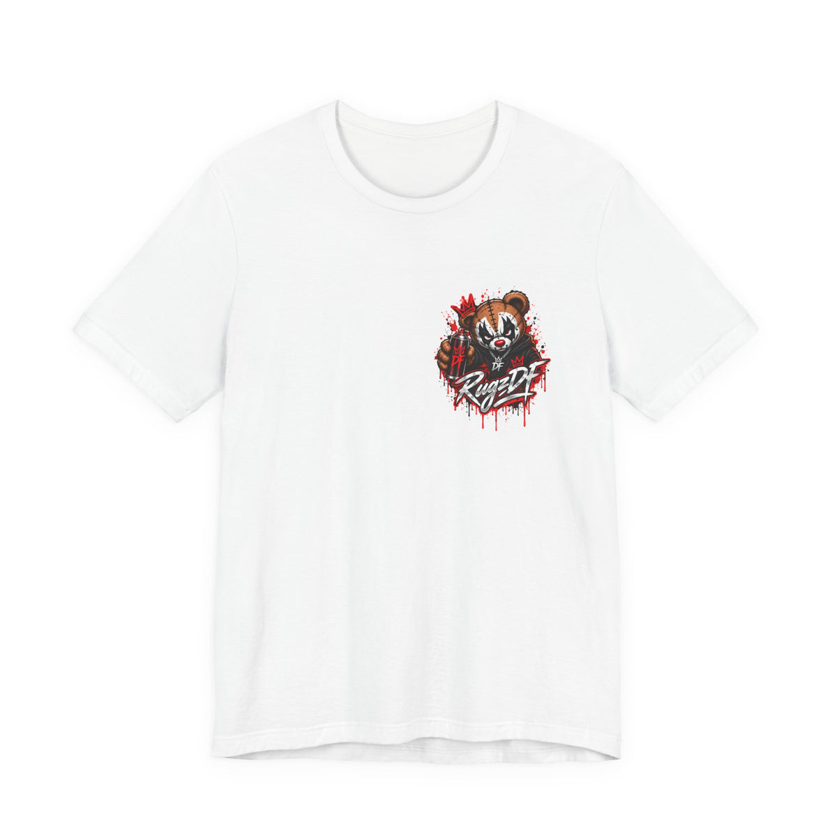 RugzDF Clown Bear Graphic Tee — Horror Streetwear T-Shirt