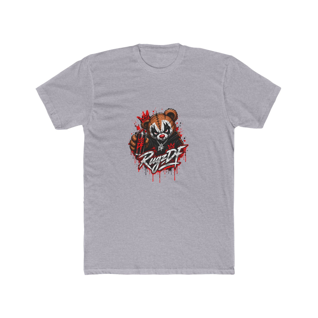 Menacing Bear Graphic Tee – "Rawr" Blood-Splatter Horror Shirt
