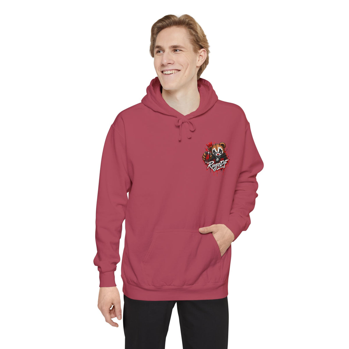 RugzDF Bear Graphic Hoodie – Front Chest Print