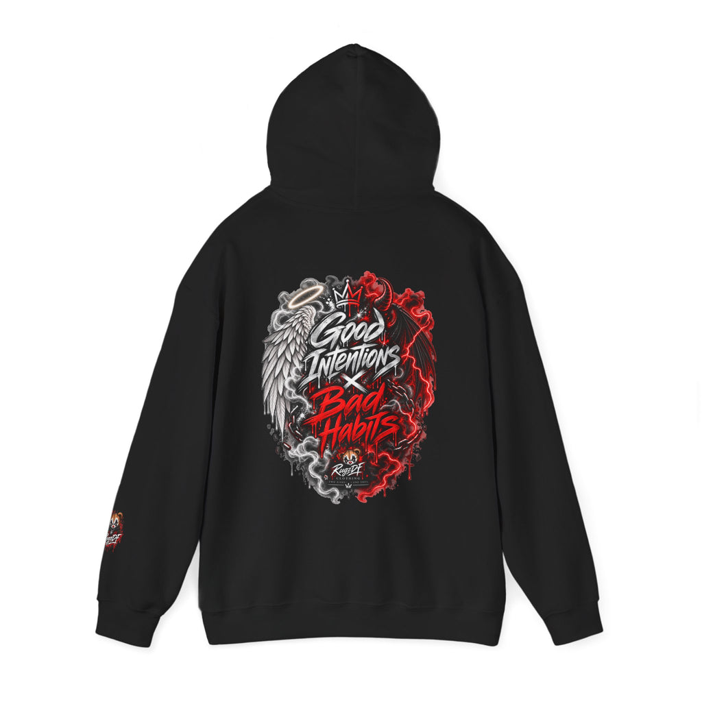 RugzDF Angel & Demon Hoodie – Good Intentions Bad Habits